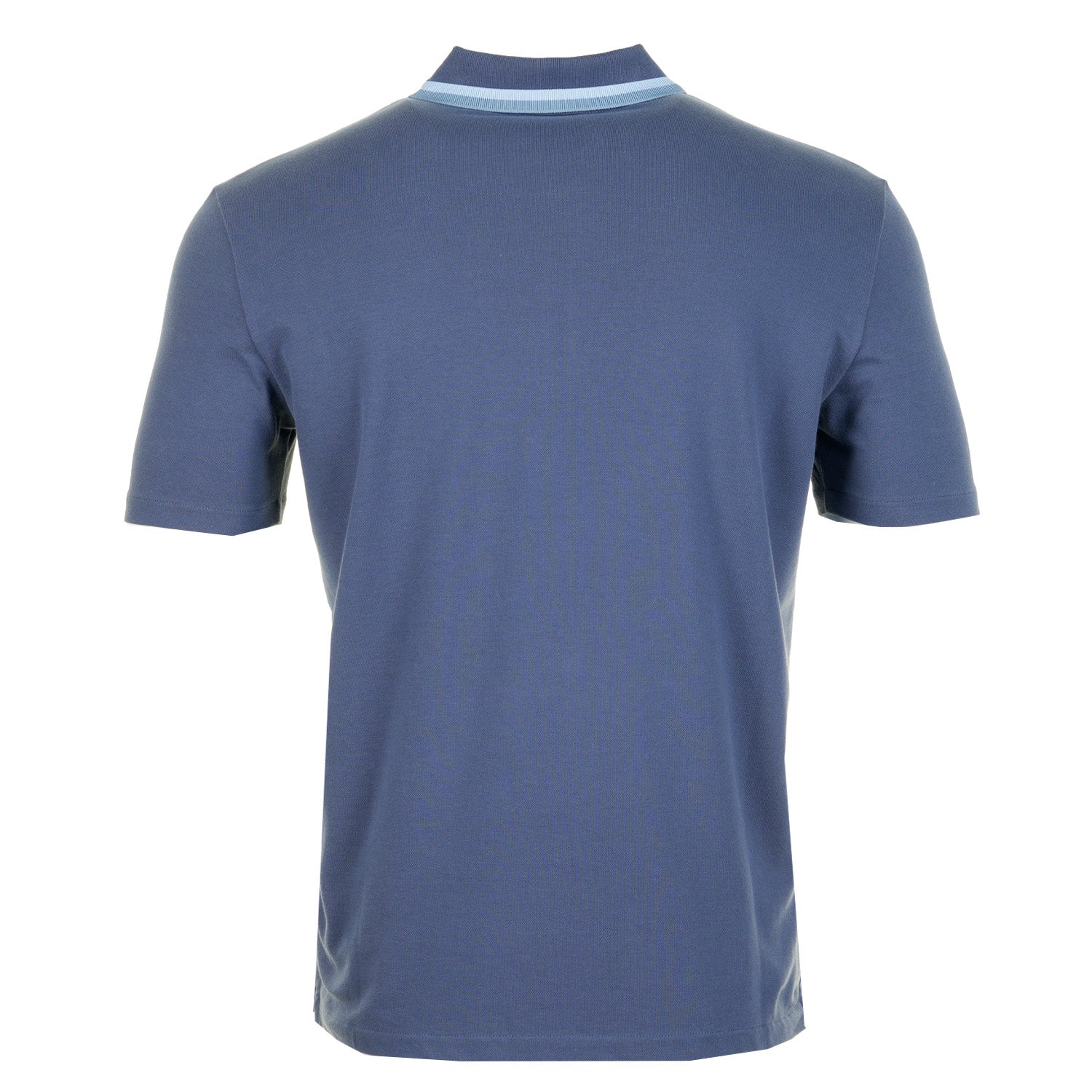 Zip Polo Shirt 46B Indigo