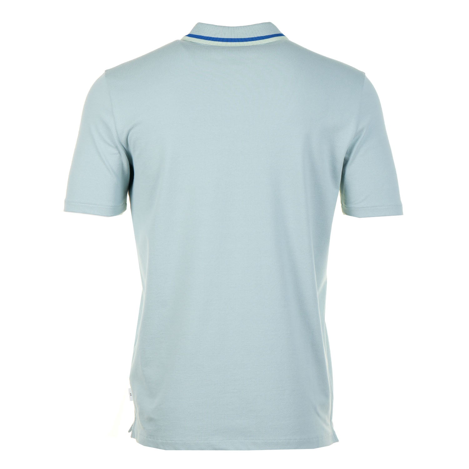 Zip Polo Shirt Light Blue