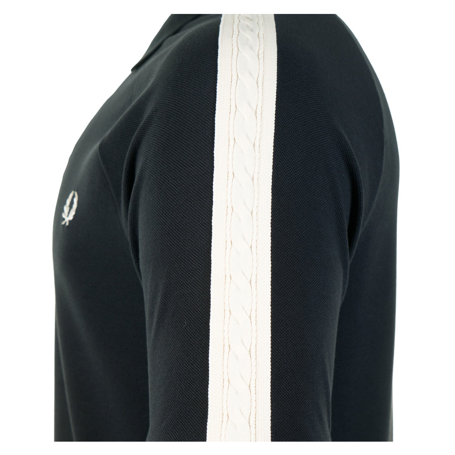 Cable Taped Polo Shirt Navy