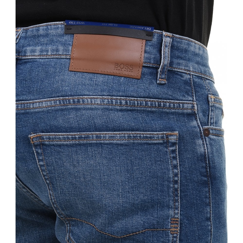 Casual Delaware Slim Fit Stretch 428 Medium Blue