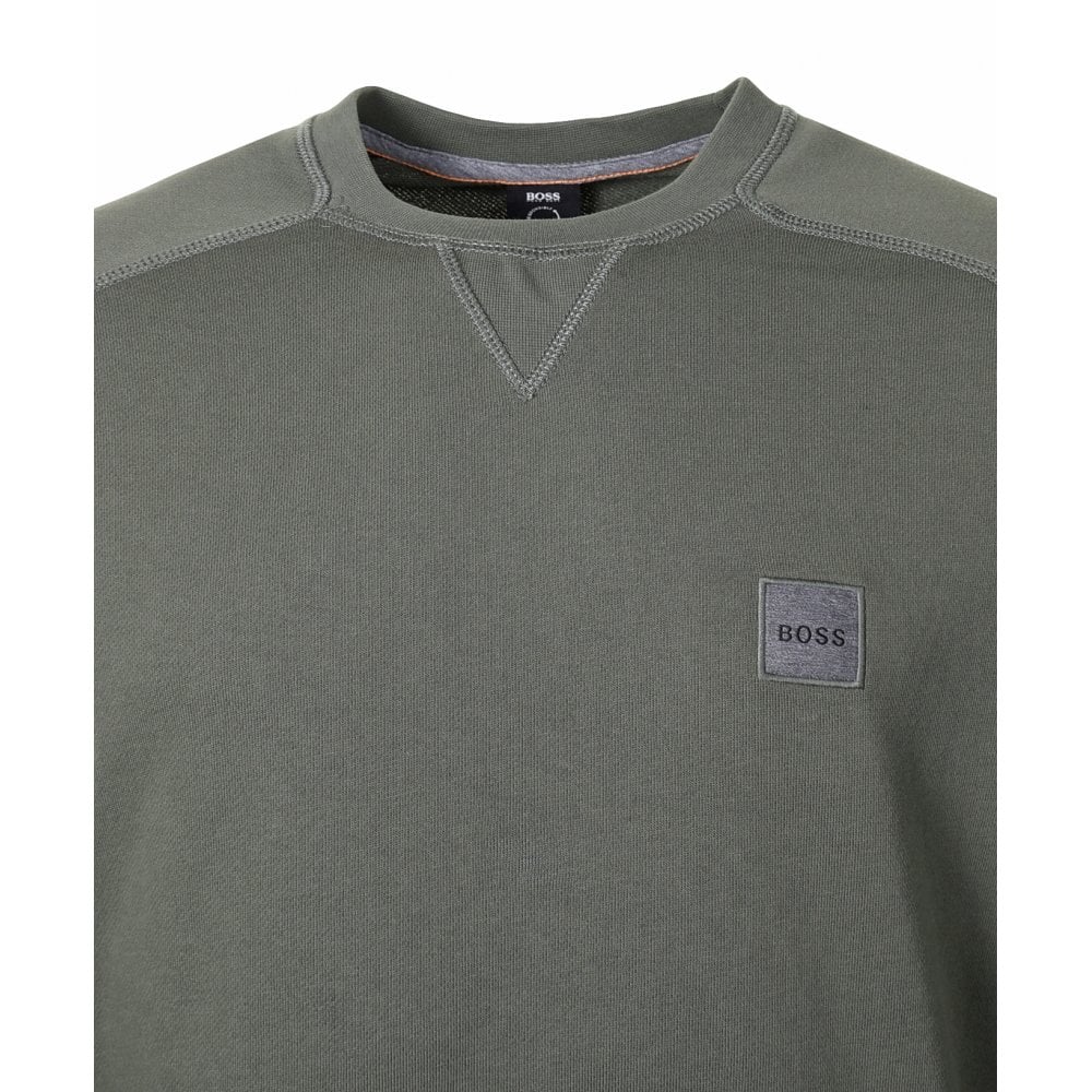Casual Westart Sweatshirt Open Green