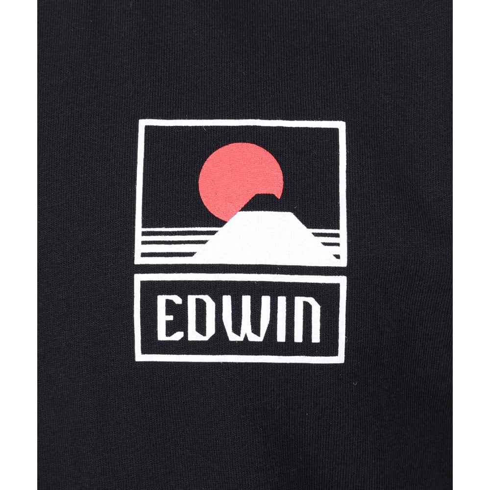 Sunset On Mt Fuji T Shirt Black
