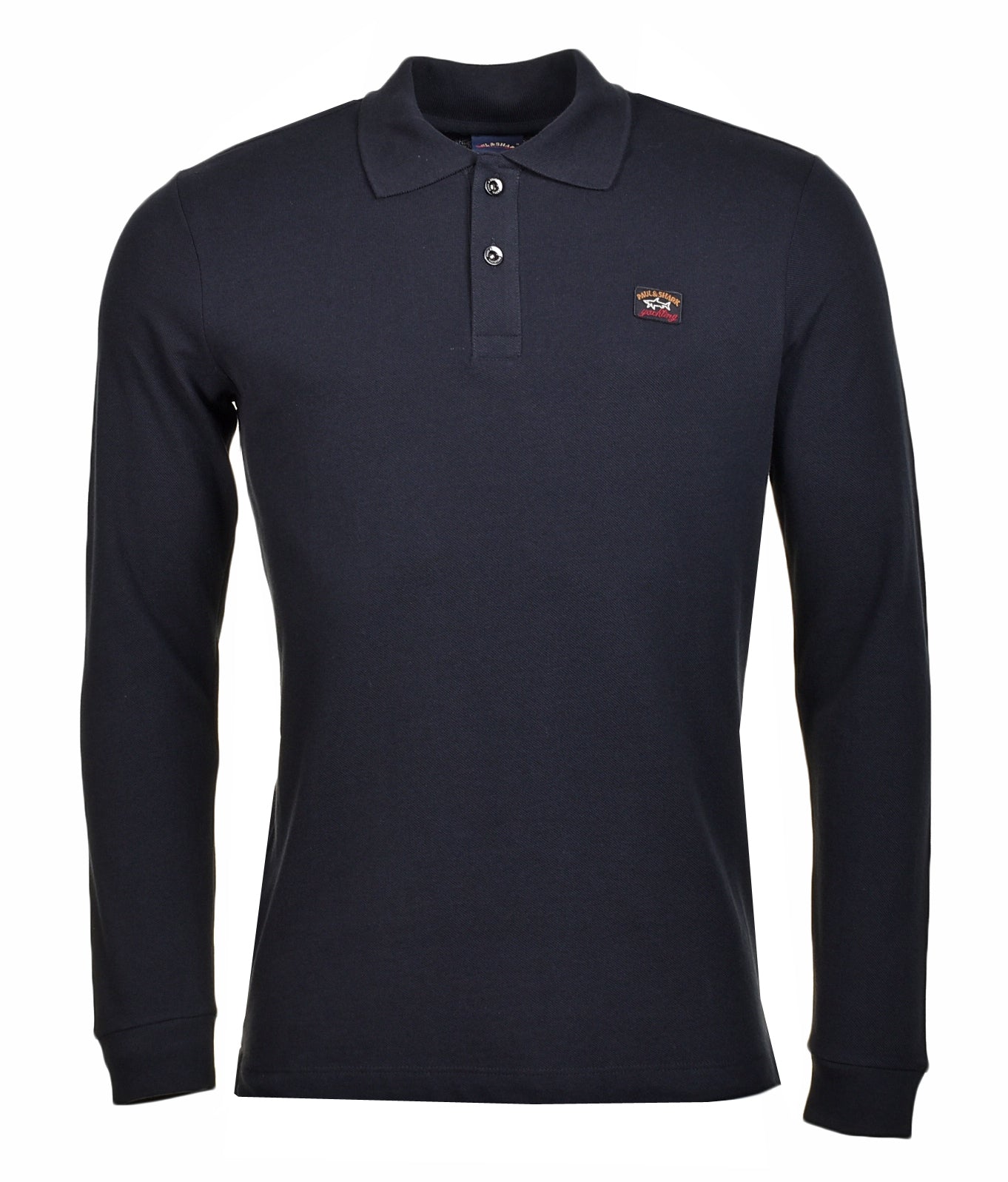 Long Sleeve Polo Shirt Black1