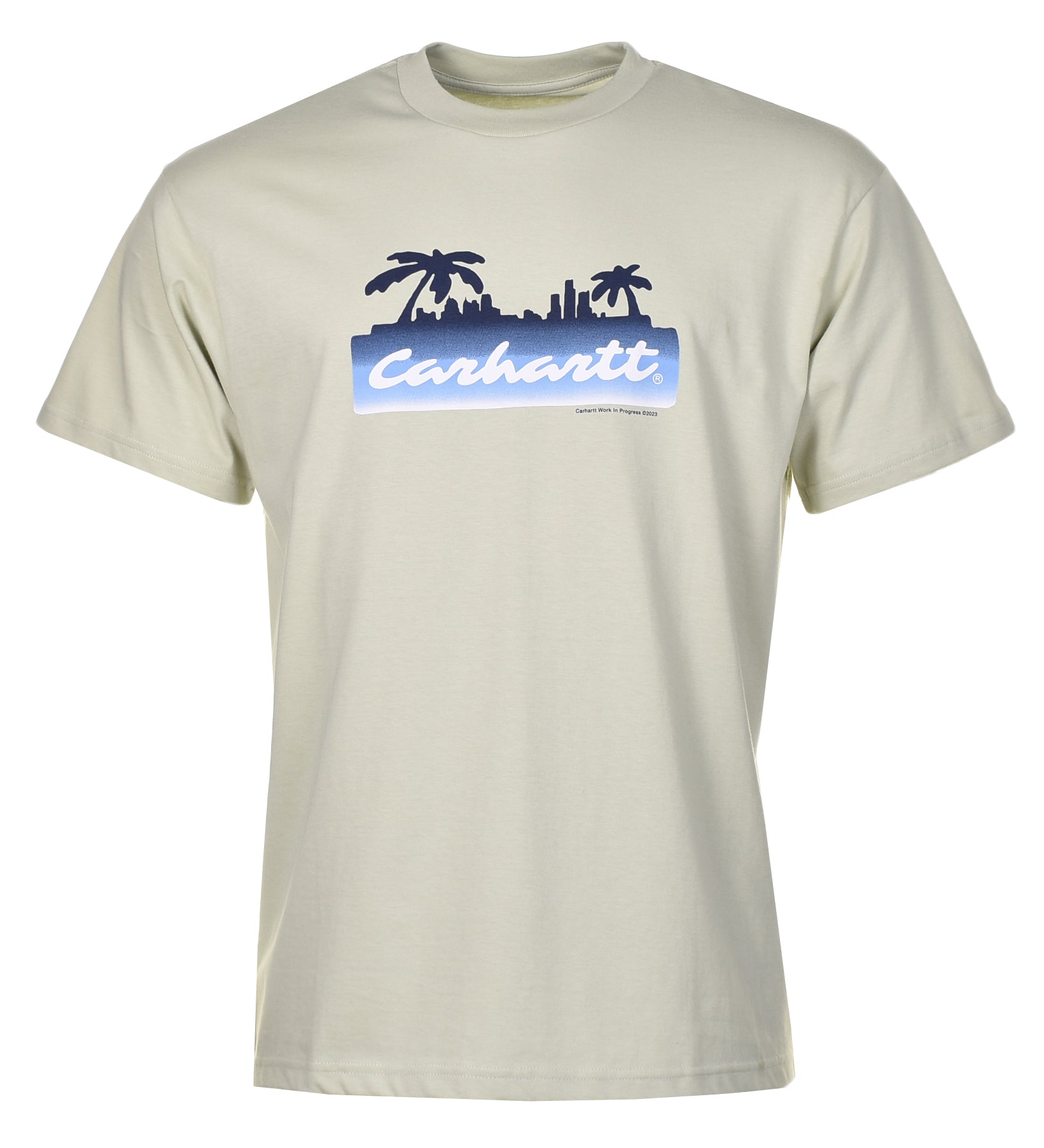 Palm Script T Shirt Agave