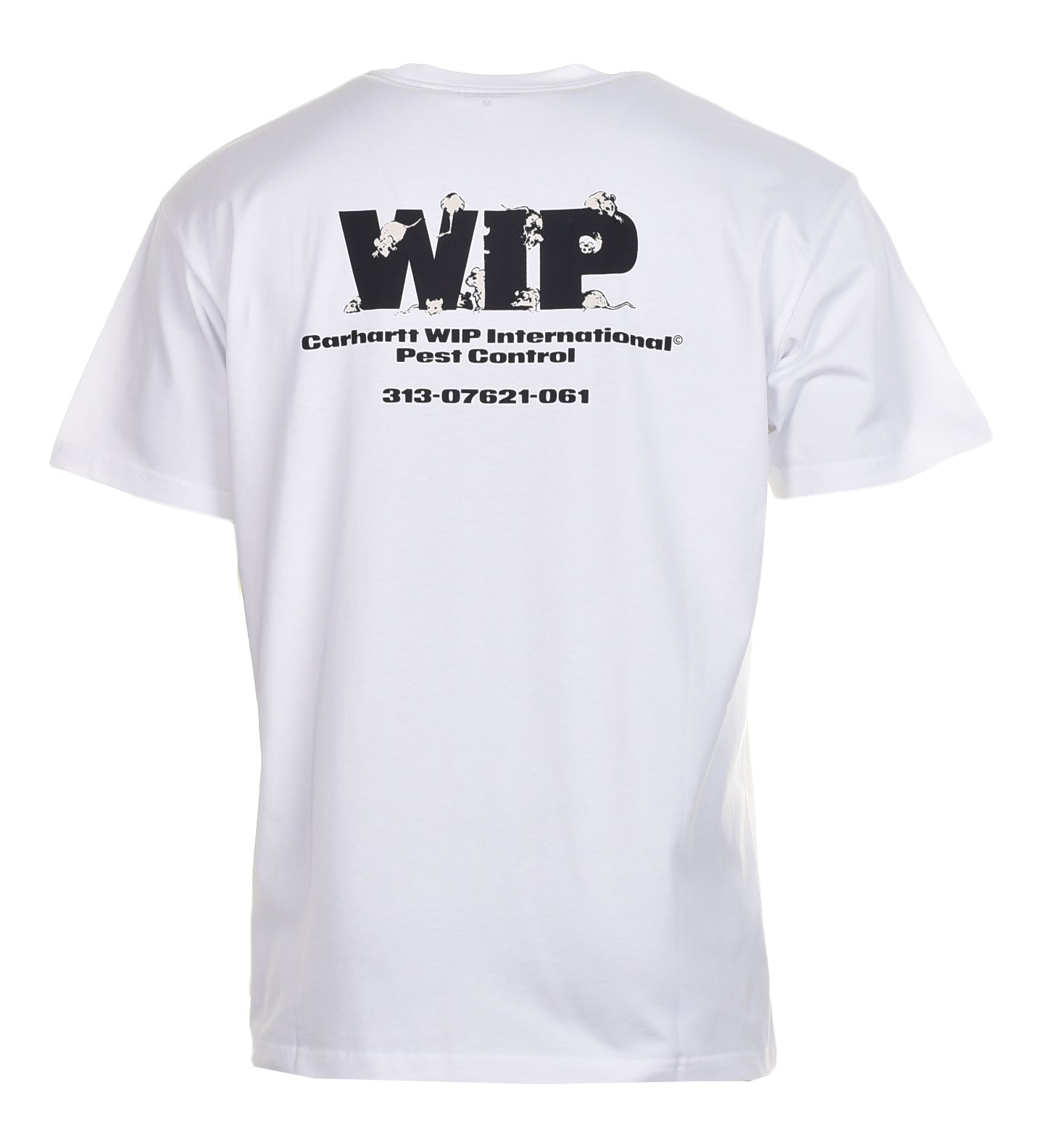 Short Sleeve Pest Control T Shirt White