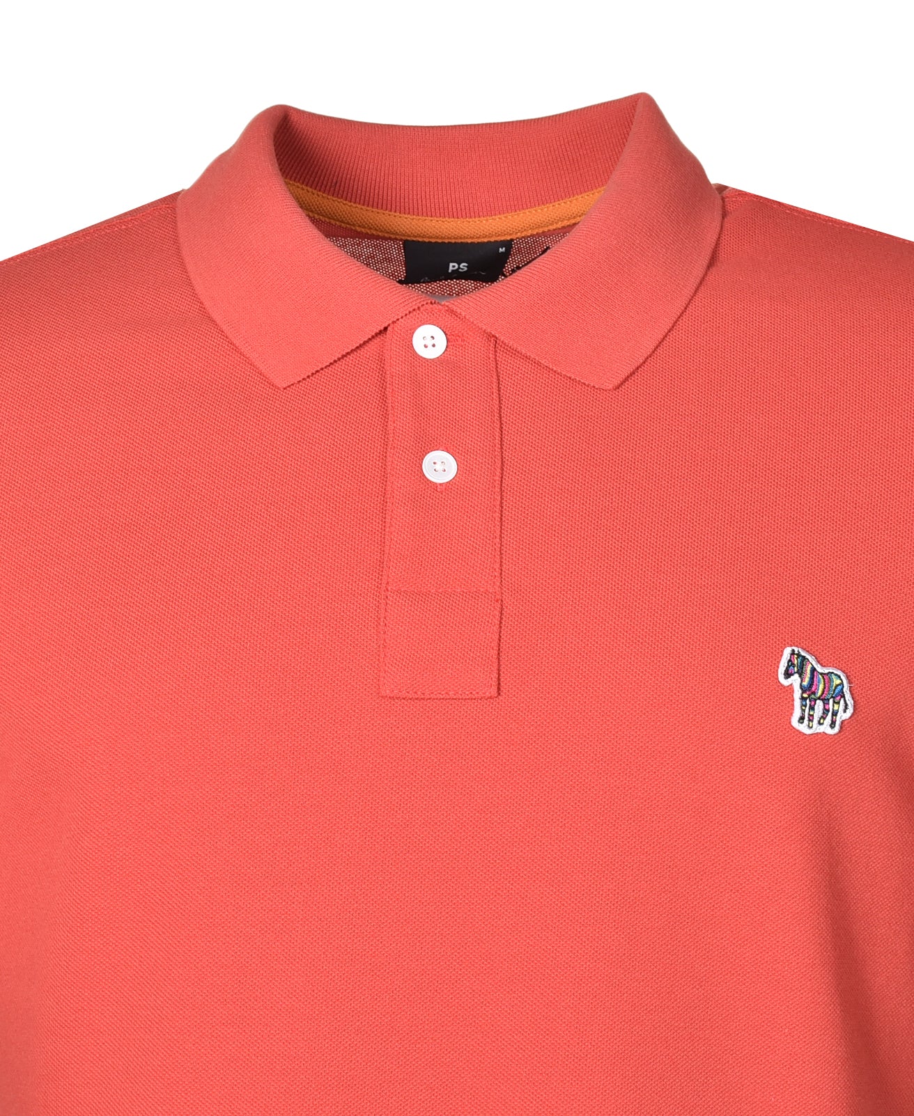 Regular Fit Short Sleeve Zebra Polo Shirt Red