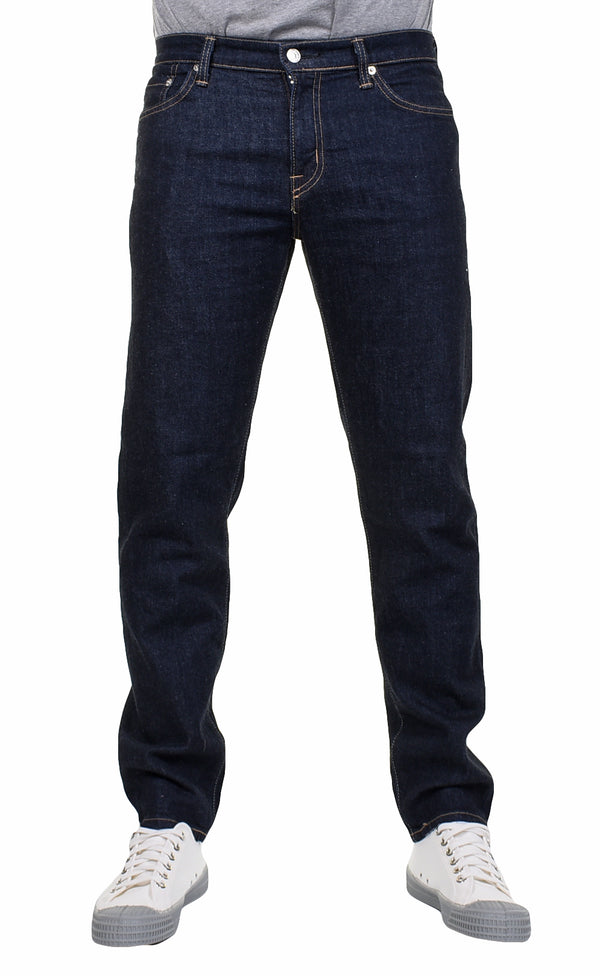 Regular Tapered Jeans Kaihara Pure Indigo Stretch Denim Blue Rinsed