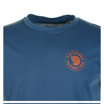 1960 Logo T Shirt M Indigo Blue