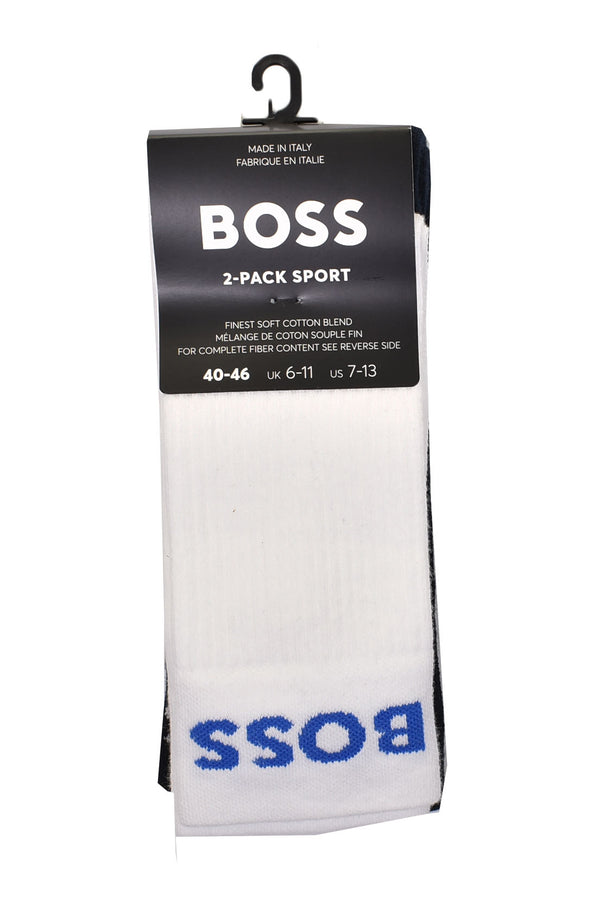 2 Pack RS Sport Socks White Navy