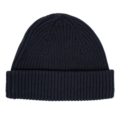 Ribbed Beanie Hat Dark Navy