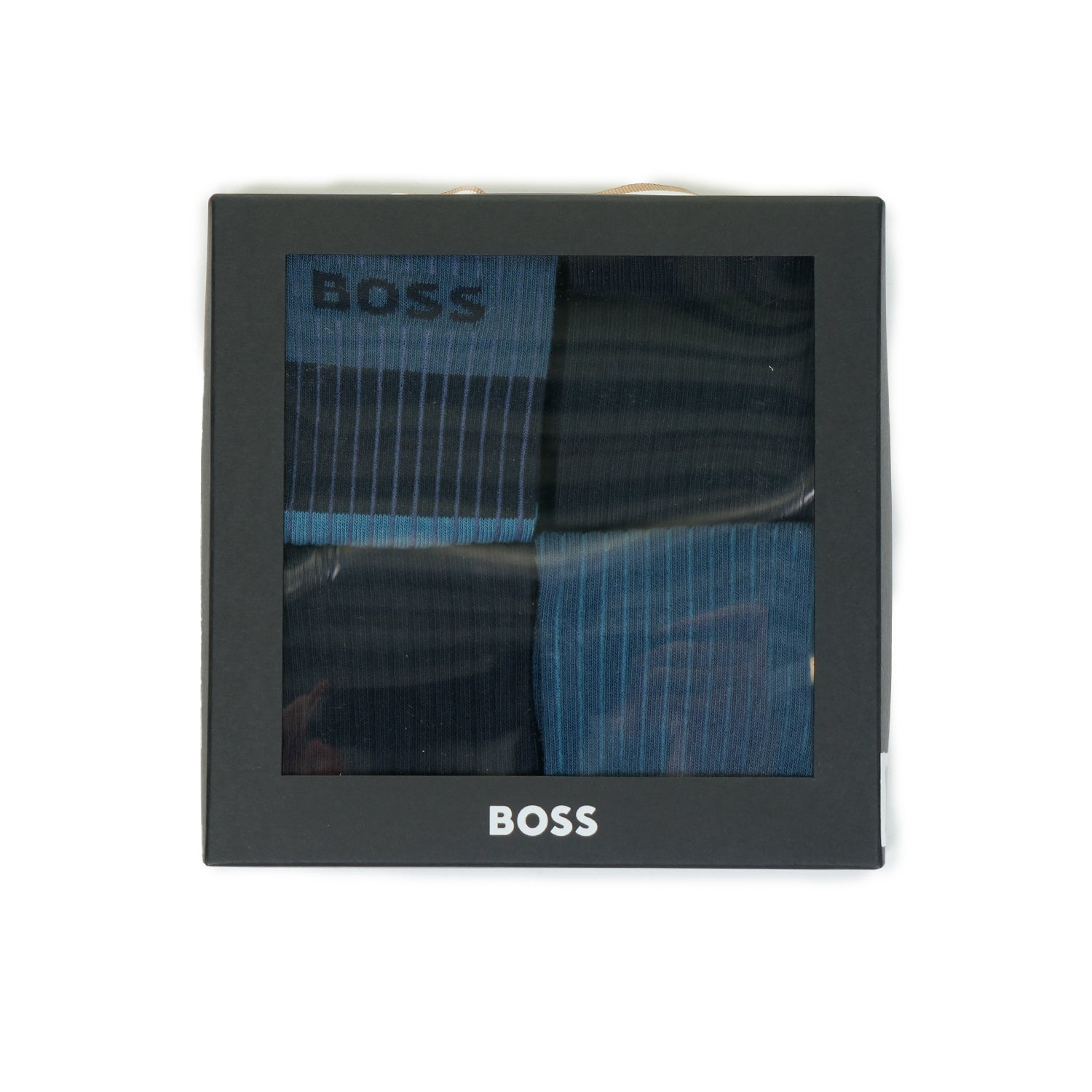 4 Pack Socks Rib Giftset Dark Blue