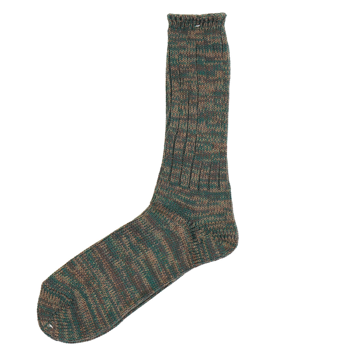 5 Colour Mix Crew Sock Army Green