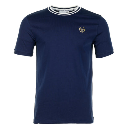 Short Sleeve Rainer Tee Maritime Blue Gardenia
