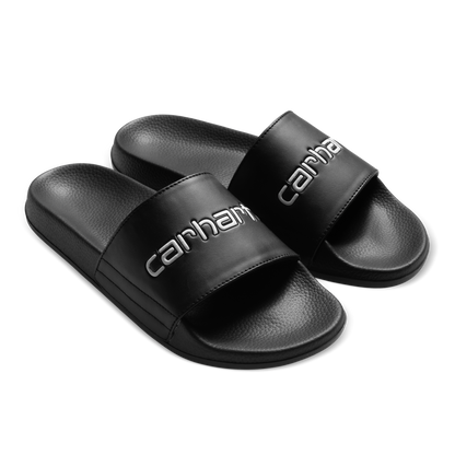 Logo Slipper Black