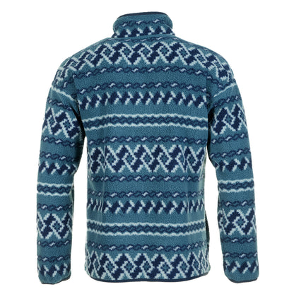 Helvetia 2 Printed Half Snap Fleece Everblue