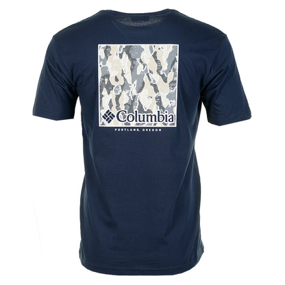 Short Sleeve North Cascades Tee Collegiate Navy Framed