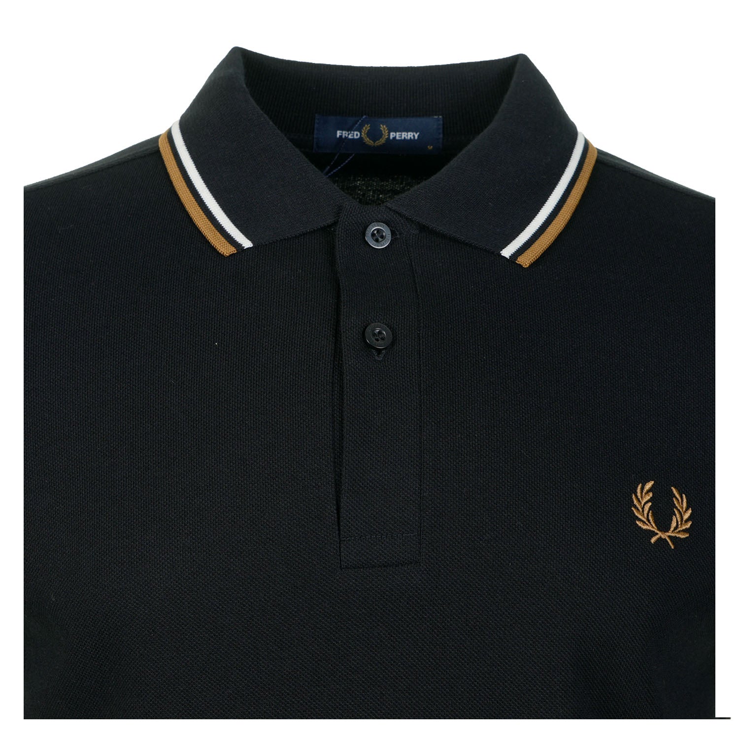 Short Sleeve Twin Tipped Polo Shirt Black