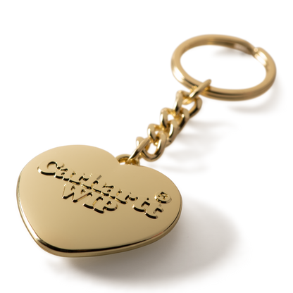 Heart Keychain Gold