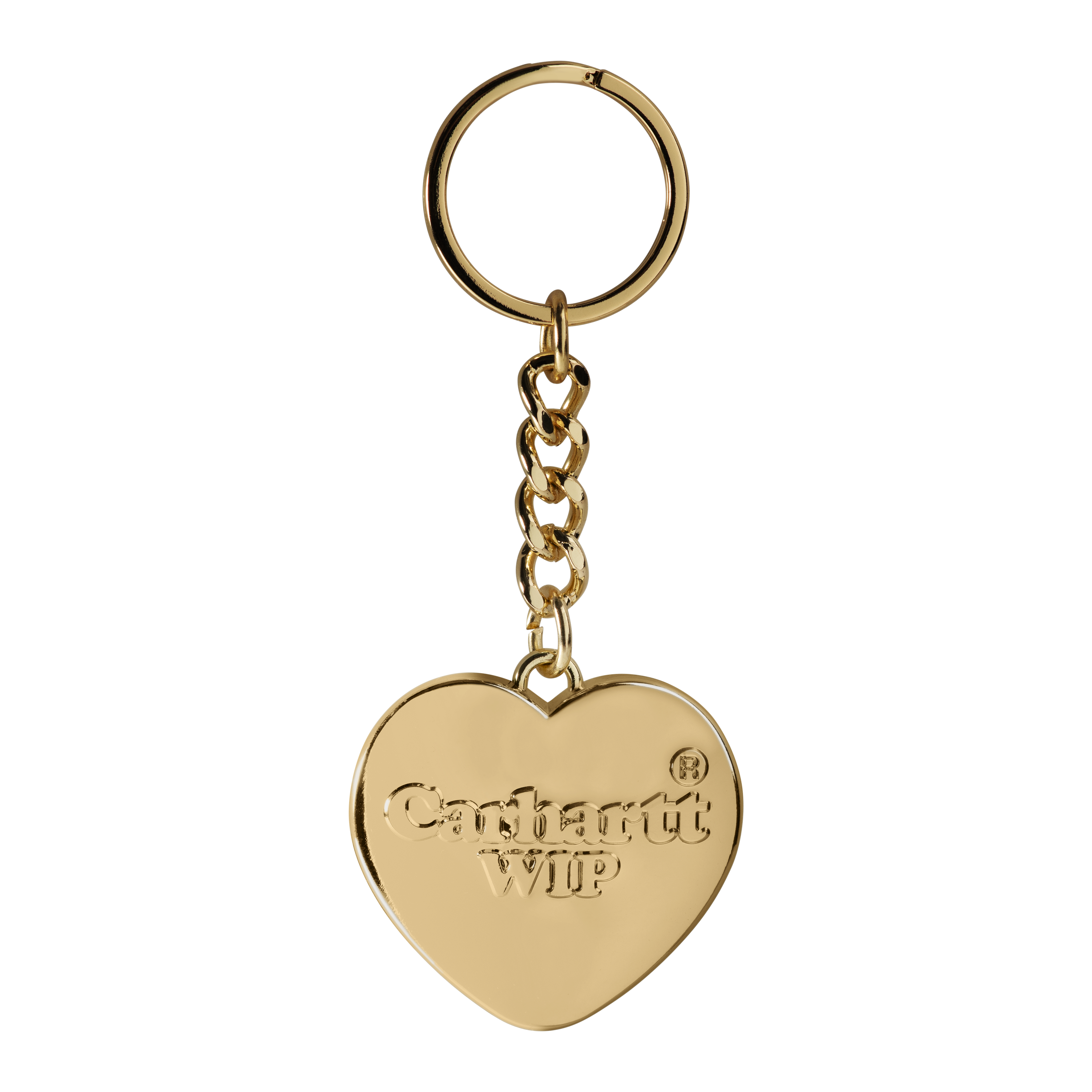 Heart Keychain Gold