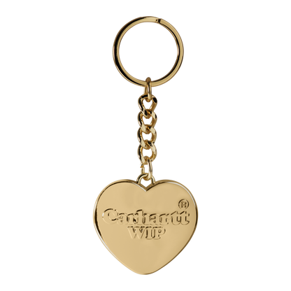 Heart Keychain Gold