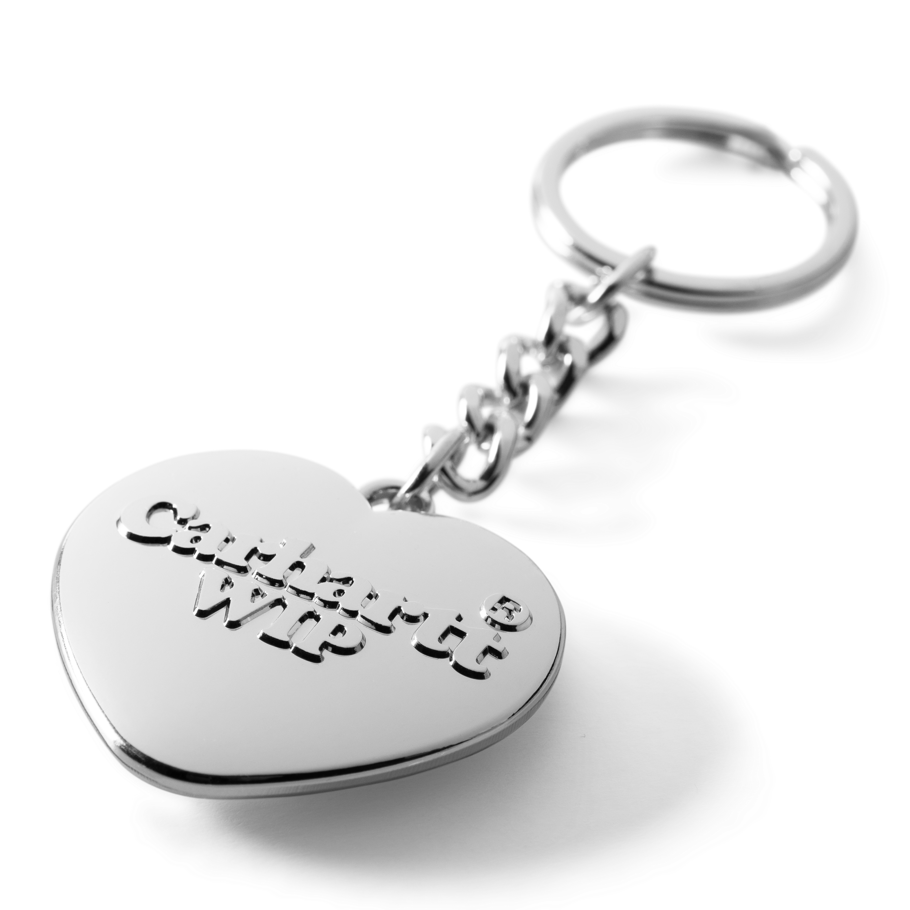 Heart Keychain Silver