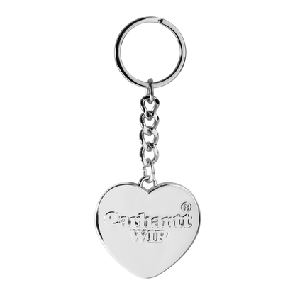Heart Keychain Silver