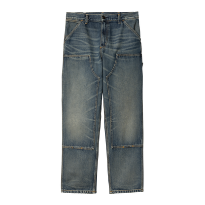 Double Knee Pant Blue Worn Used