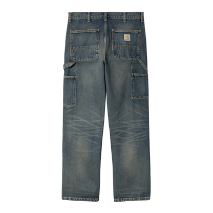 Double Knee Pant Blue Worn Used