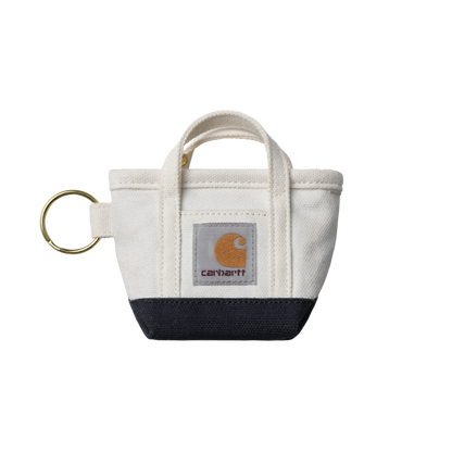 Tote Bag Keychain Natural Blue