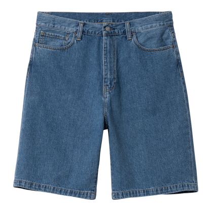 Landon Denim Short Blue Heavy Stone Washed
