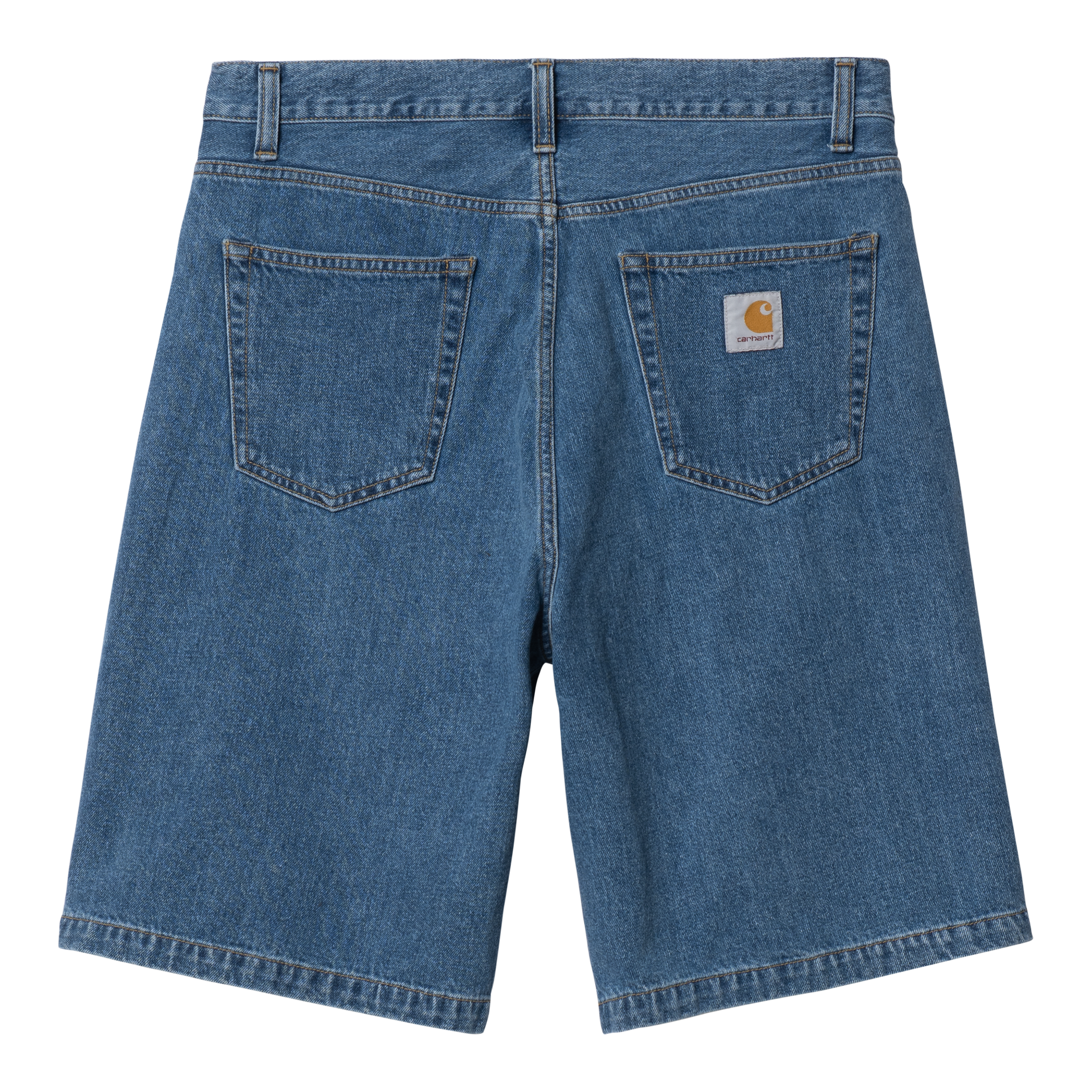 Landon Denim Short Blue Heavy Stone Washed