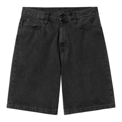 Landon Denim Shorts Black Stone Washed