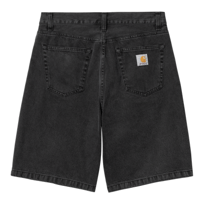 Landon Denim Shorts Black Stone Washed
