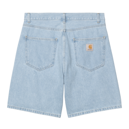 Nolan Denim Shorts Bleached Blue