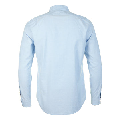 Tailored Fit LS Chest Emblem Zebra Shirt Light Blue