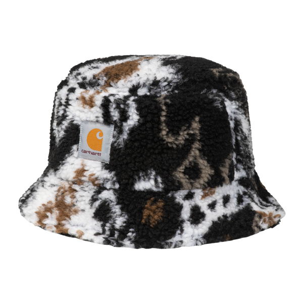 Prentis Fleece Bucket Hat Baru Jacquard Black