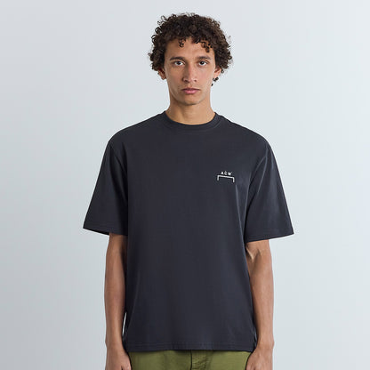 A man wearing A Cold Wall Chrome T Shirt Onyx