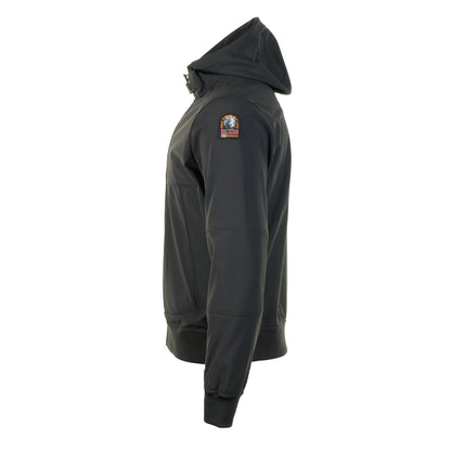 Abner Hooded Bomber Jacket Black