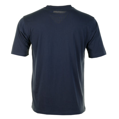 Back of the Aquascutum Active Body Club Check Short Sleeve T Shirt Navy