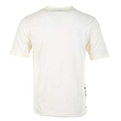 Active Body Club Check Short Sleeve T Shirt Old White