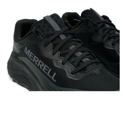 Close up of laces on Merrell Agility Peak 6 GTX Trainers 
