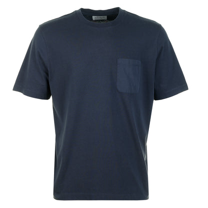 Woven Pocket Short Sleeve T Shirt Navy