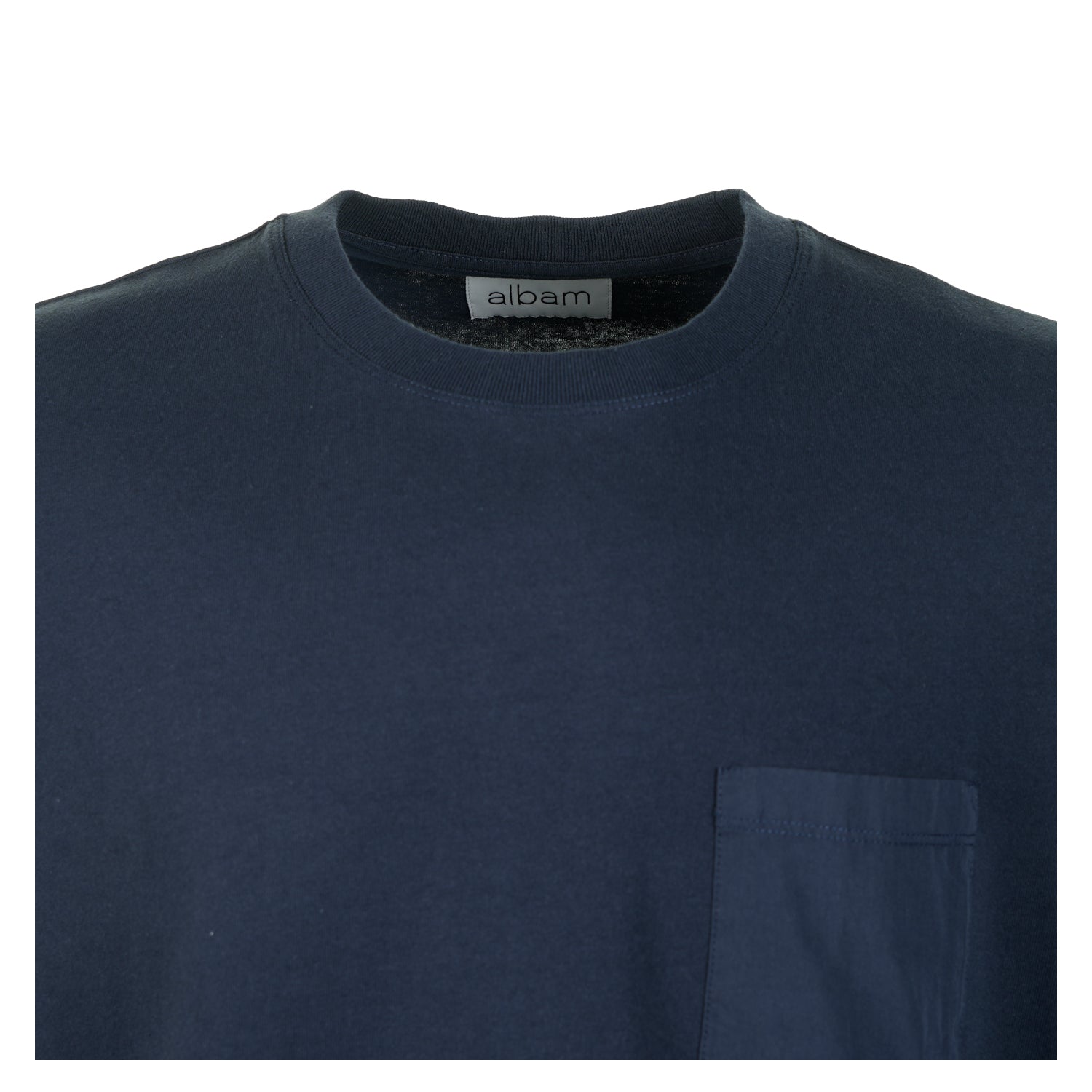 Woven Pocket Short Sleeve T Shirt Navy