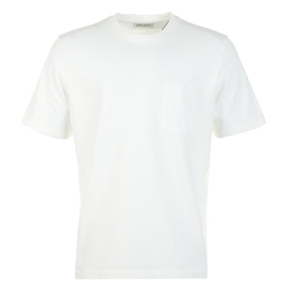 Woven Pocket Short Sleeve T Shirt White