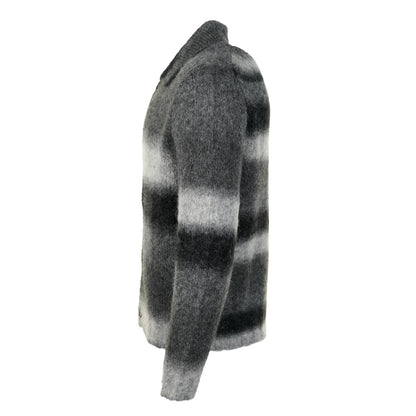 Erik Gradient Alpaca Wool Jacket Charcoal Melange