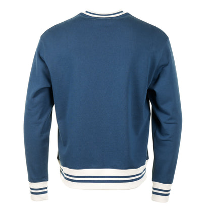 Laurel Wreath Patch Sweatshirt Mod Blue