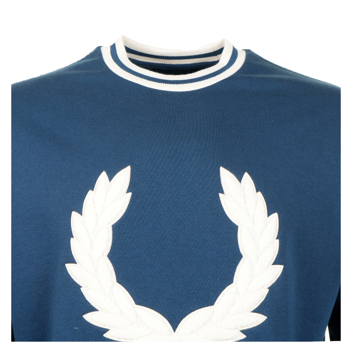 Laurel Wreath Patch Sweatshirt Mod Blue