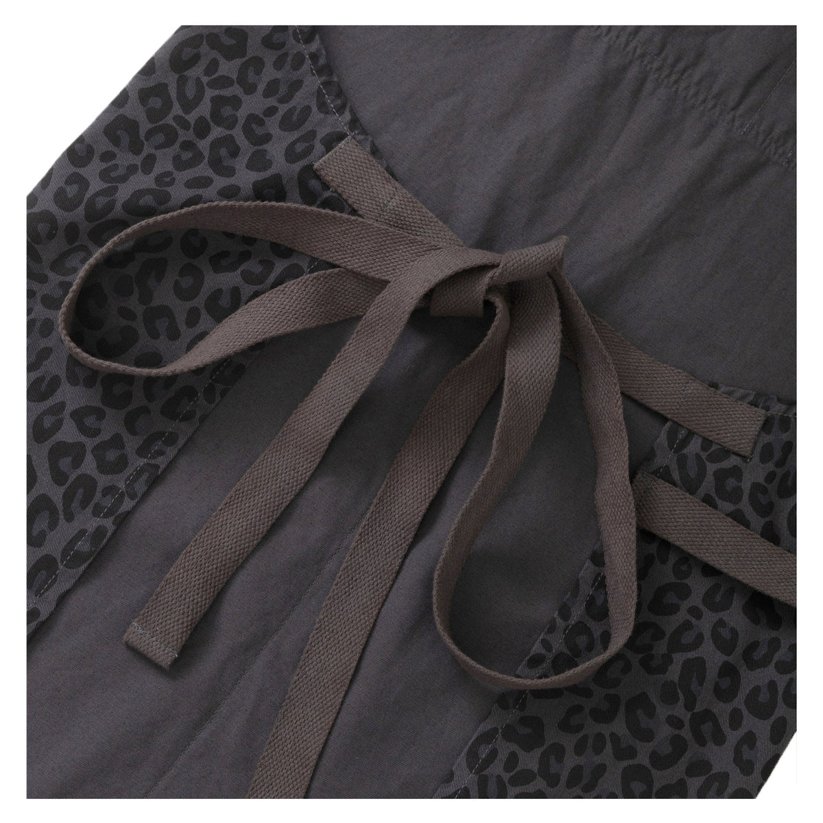 Patterned Apron Black Leopard