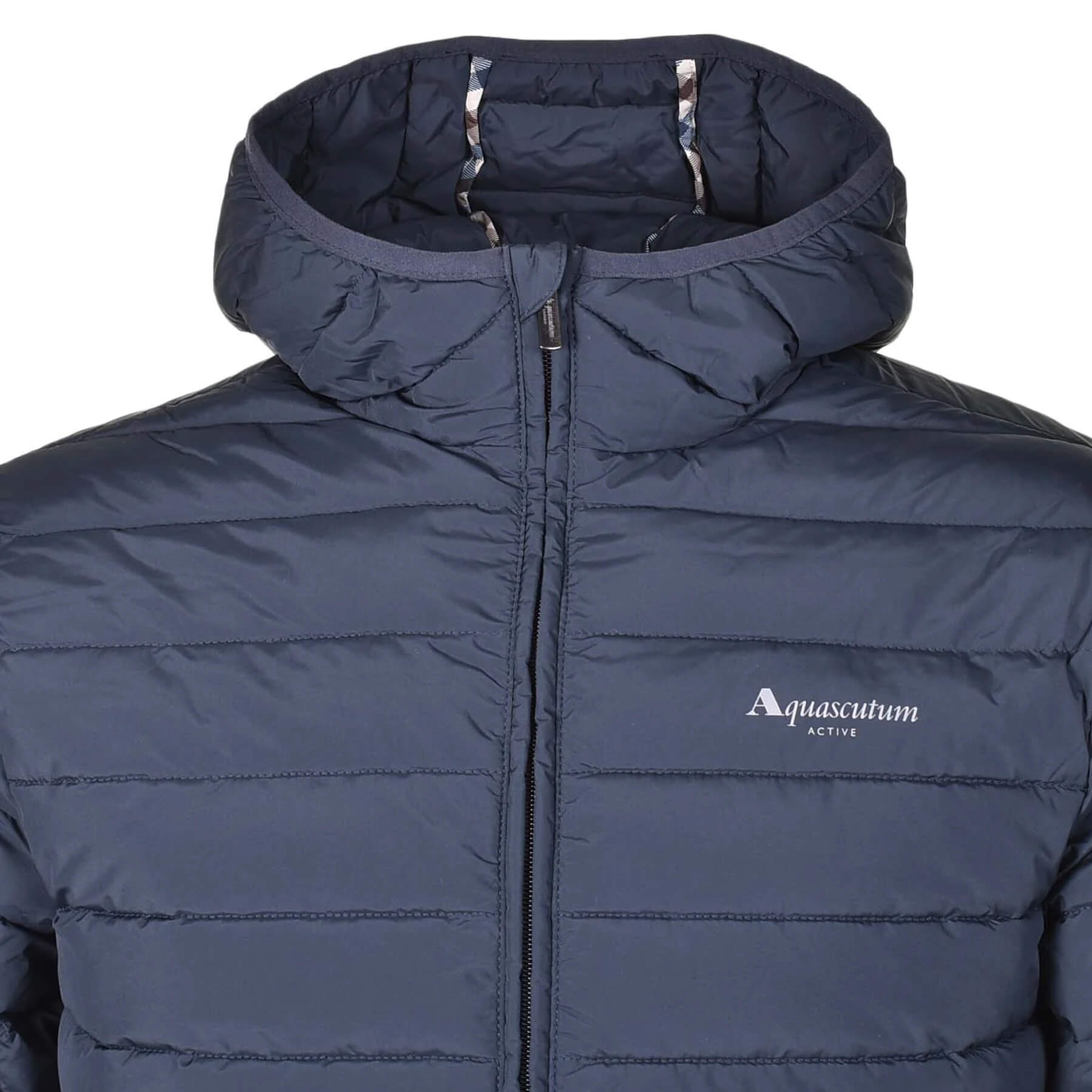 Aquascutum Hooded Puffer Jacket Navy