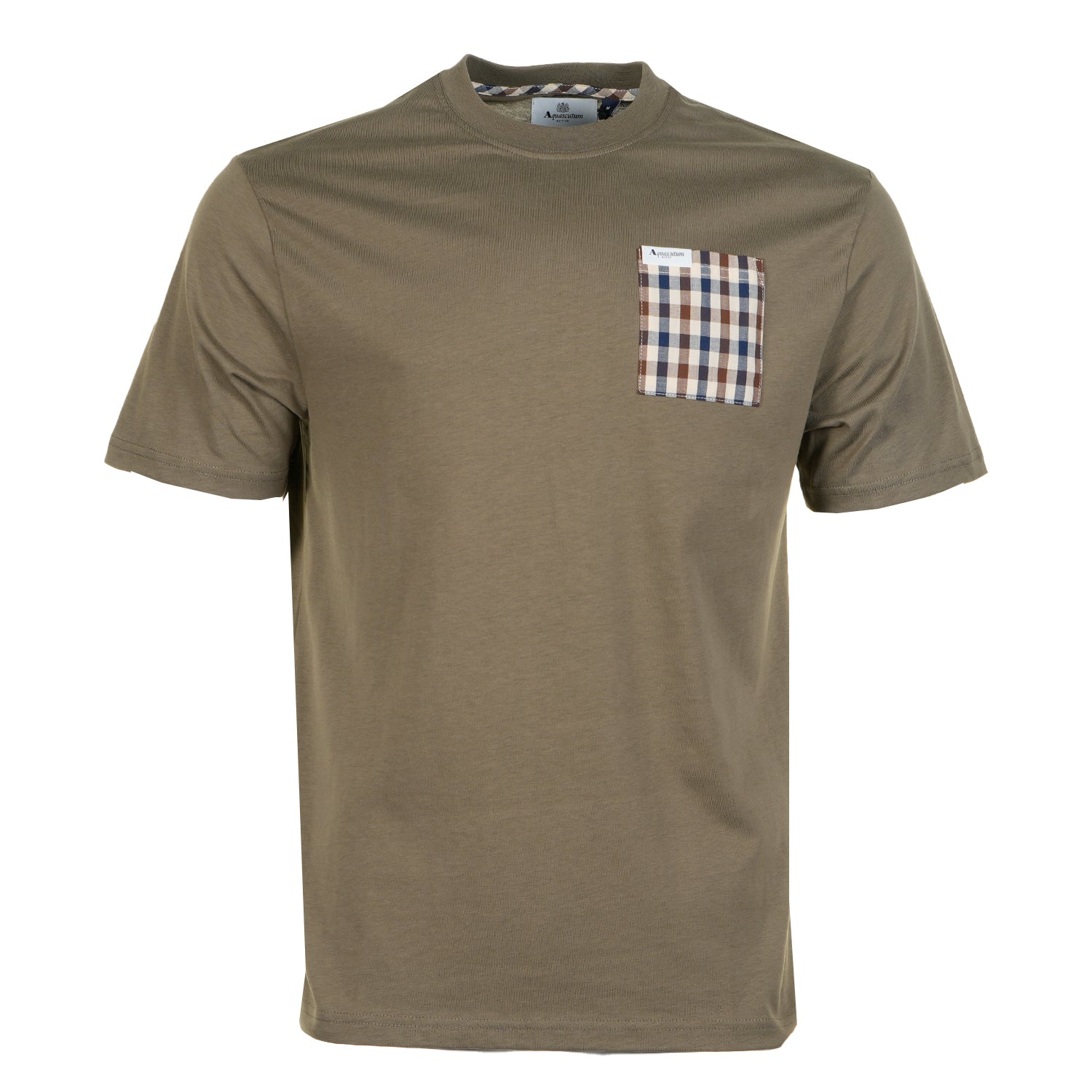 Active Club Check Pocket T Shirt Army